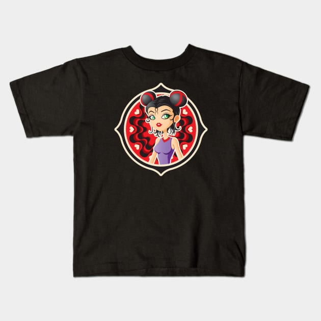 Girl Doll Kids T-Shirt by EnriqueV242